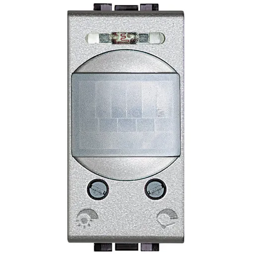 Senzor de miscare IR pasiv 1 modul Bticino Living Light NT4431N, argintiu
