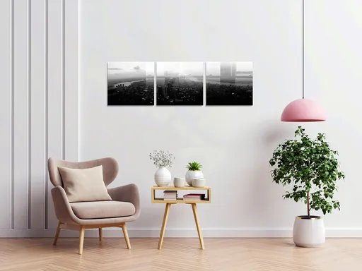 Tablou decorativ, 1339, 40 x 40 cm, 3 piese, Multicolor