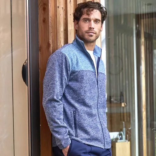 Hanorac cu fermoar, confecționat din molleton periat