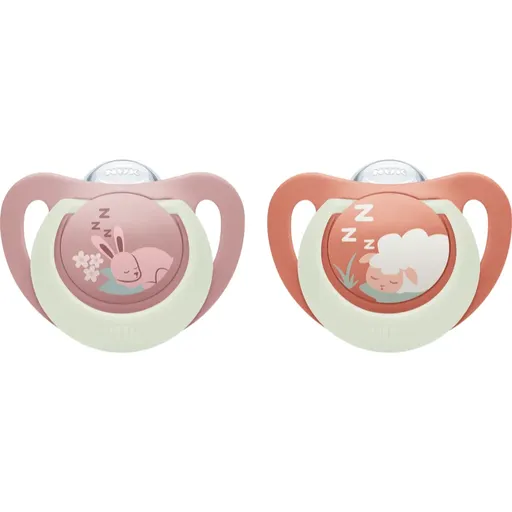 NUK First Choice Night 6-18 m suzetă 2 buc