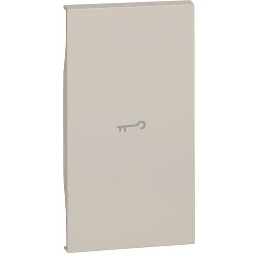 Tasta iluminabila simbol cheie 2 module Bticino Living Now KM01M2F, nisip