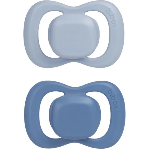 B.Box Silicone 0-6m suzetă Ocean/Sky 2 buc