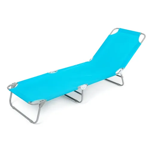 Șezlong pliant de plajă Happy Sunbay albastru