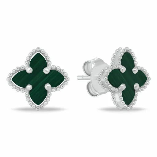 Brilio Silver Cercei din argint în formă de floare, cu un design atemporal EA1156WG