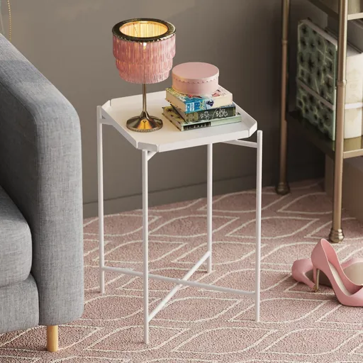 Masuta de cafea, Hanah Home, Shb-008-B, 46x56x46 cm, Alb