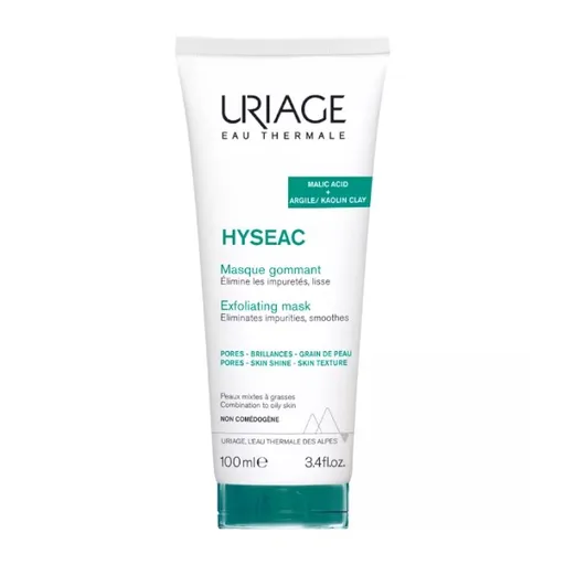 Uriage Mască de peeling pentru ten mixt și gras Hyséac (Exfoliating Mask) 100 ml