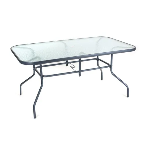 Happy Green Masă de grădină cu blat din sticlăVerre, 150 x 90 x 72 cm