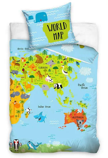 Lenjerie inclusă Map of Animals