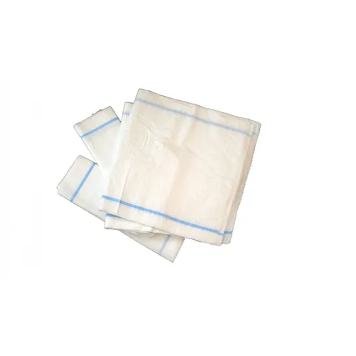 Saci de rafie 55 x 97 capacitate 50 kg 100 buc / set  dunga albastra