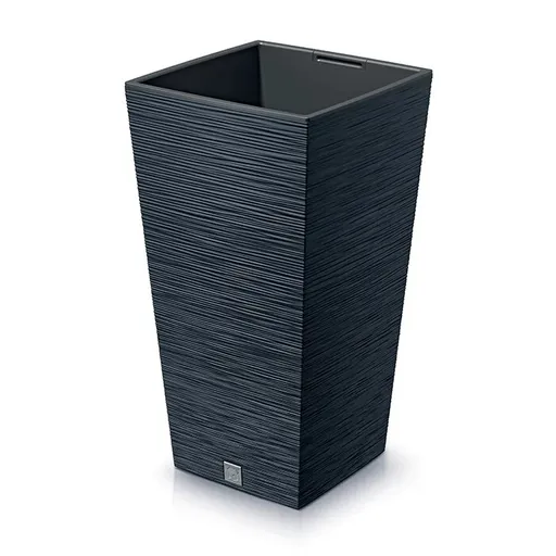 Ghiveci de flori FURU SQUARE 24 cm, antracit, antracit, 24 cm