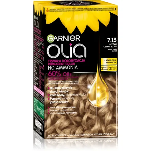 Garnier Olia Big Kit Culoare permanenta pentru par culoare 7.13 Beige Dark Blond 1 buc