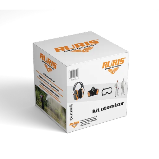 Kit echipament de lucru atomizor:casca, salopeta, ochelari, masca