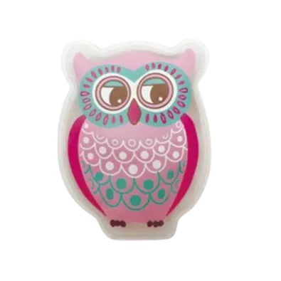 Pernă pentru încălzire cu gel Bufniță, roz, roz