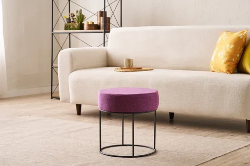Taburet, Atelier del Sofa, 825BLC5140, Metal, Lila