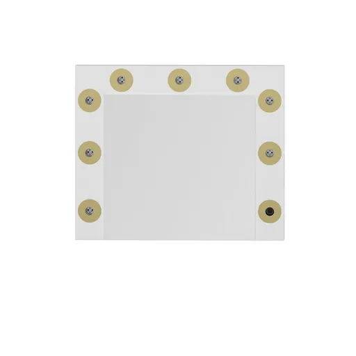 Masa de machiaj, Hanah Home, Armin, 72x60x7 cm, Alb