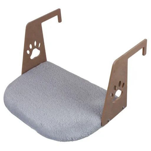 Pat pentru pisici, Paws & Whiskers, Riana, 100% WELSOFT FABRIC, Gri