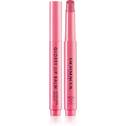 Dermacol Beauty Stick Glossy Lip Balm luciu de buze de ingrijire cu efect racoritor parfum 04 Lychee 2.2 g