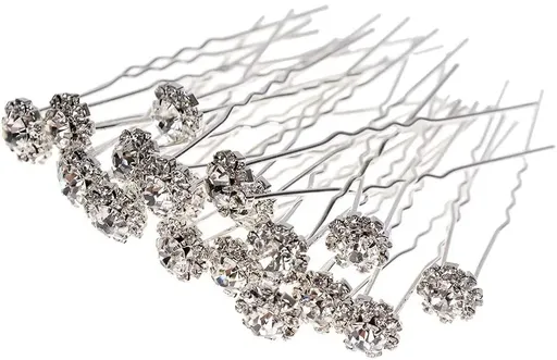 Ace Coc Argintii cu Strasuri, Set 10