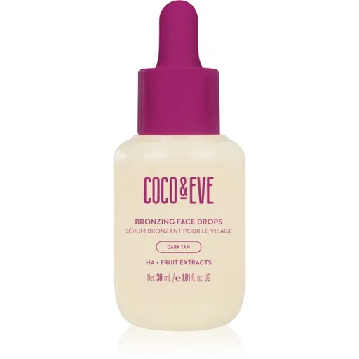 Coco & Eve Sunny Honey Bronzing Face Drops picaturi pentru bronzare faciale Dark Tan (new) 30 ml