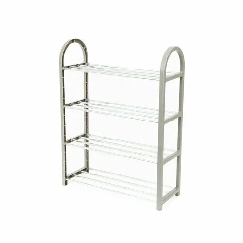 Suport pentru pantofi Compactor cu patru niveluriși 12 perechi de pantofi Poly, 49,5 x 18,4 x 65 cm