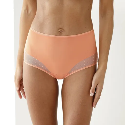 Set de 2 chiloți super maxi, confecționați din microfibră și tul