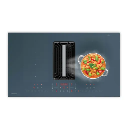 Klarstein AirJet FlexPro Down Air System, Plită cu inducție + hotă, Flexi zone, Booster