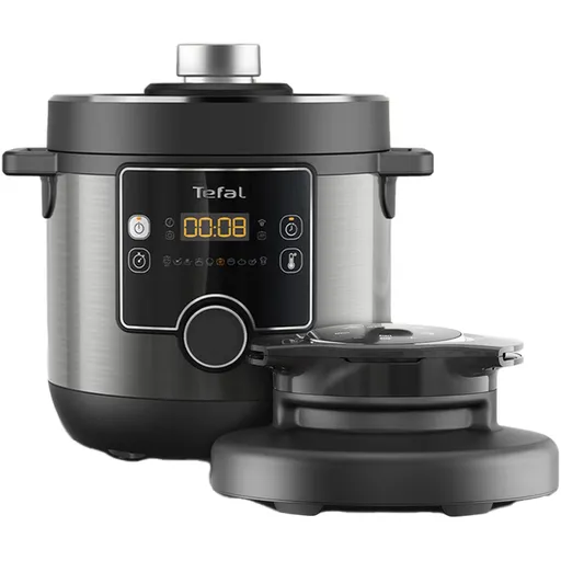 Mașină de gătit sub presiune Tefal Turbo Cuisine & Fry CY778830, 70 kPa, 1200W, 7.6 l, 15 programe, Acoperire neaderentă, Menținere căldură, Control d