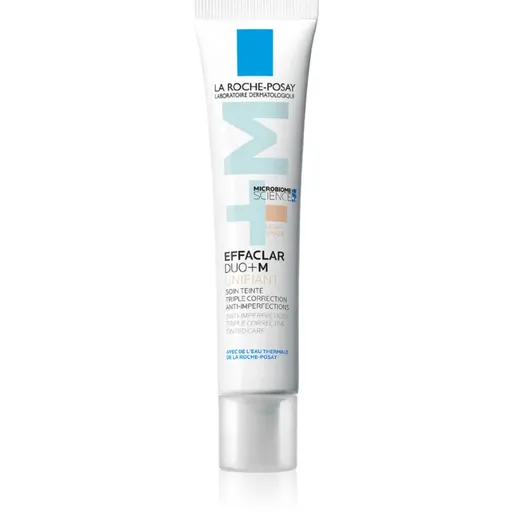 La Roche-Posay Effaclar DUO+M Unifiant crema tonica iluminatoare cu efect de hidratare culoare Light 40 ml