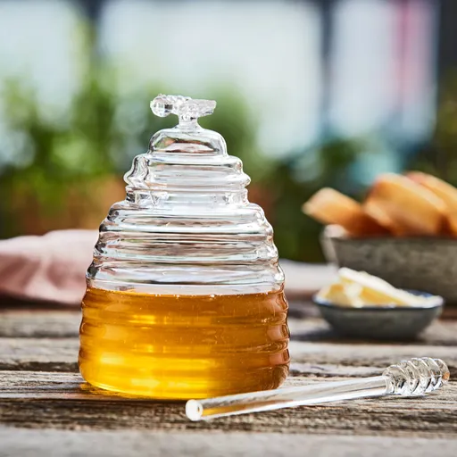 Borcan de miere cu picurător