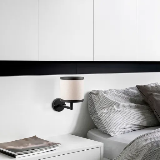 Aplica de perete, Opviq, 942FLG2163, Alb/Negru