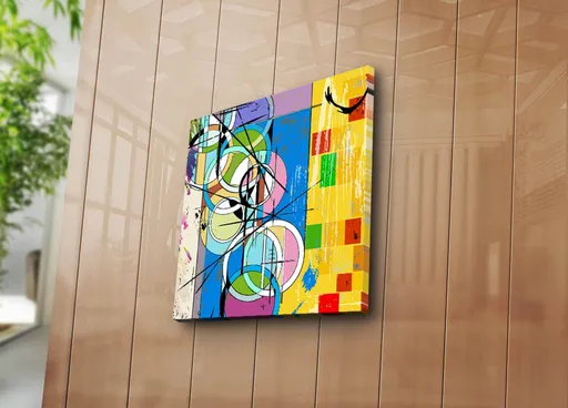 Tablou decorativ, 4545K-104, Dimensiune: 45 x 45 cm, Multicolor