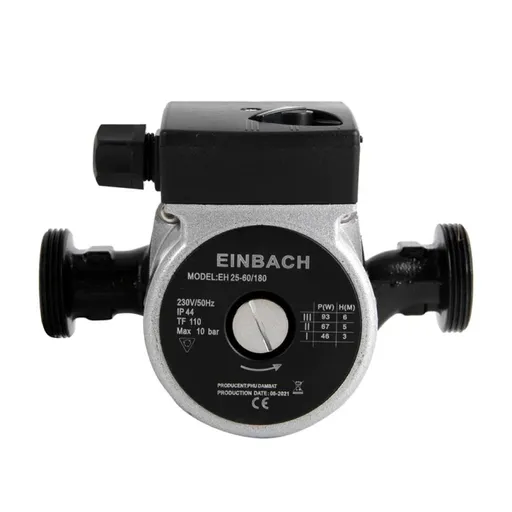 Pompa Recirculare Centrala IBO Einbach EH 25-60/180, 55l/min, Putere 93W