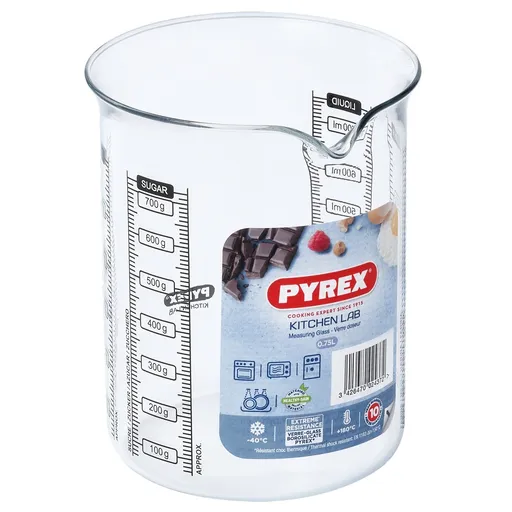 Pyrex Pahar gradat din sticlă 0,75 l, 11 x 14 cm