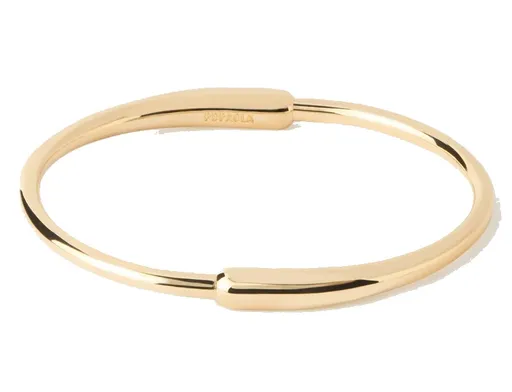 PDPAOLA Brățară solidă placată cu aur Loop Essentials PU01-851 6 cm