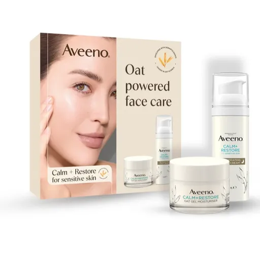 Aveeno Calm + Restore set pentru îngrijirea tenului pentru piele uscata si sensibila