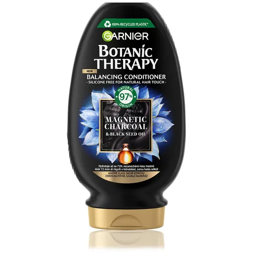 Garnier Balsam hidratant pentru păr gras și vârfuri uscate Botanic Therapy Magnetic Charcoal (Balancing Conditioner) 200 ml