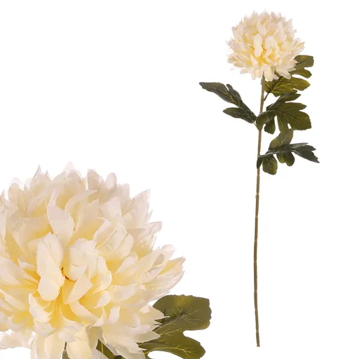 Crizantema crem - floare artificială tăiată, 73 cm, crem deschis