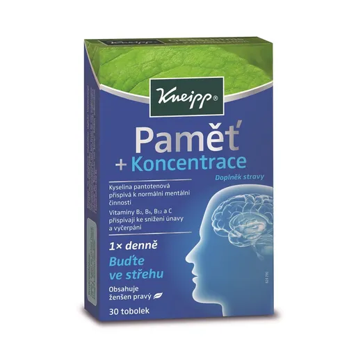 Kneipp Supliment alimentar Memorie și concentrare,30 tablete.
