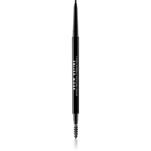 MUA Makeup Academy Brow Define creion sprâncene precise cu pensula culoare Black 0.05 g