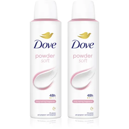 Dove Powder Soft deodorant spray 2x150 ml