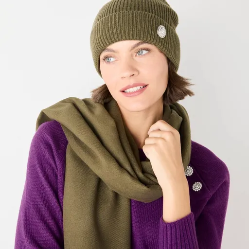 Pălărie cu nasture decorativ bijou