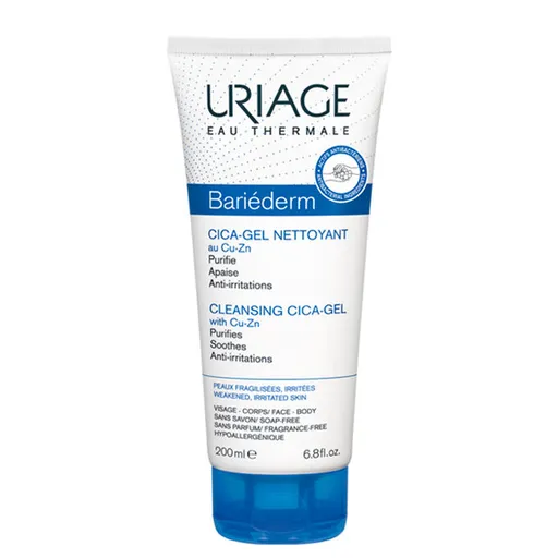 Uriage Gel calmant de curățare Bariederm (Cleansing Cica-Gel) 200 ml