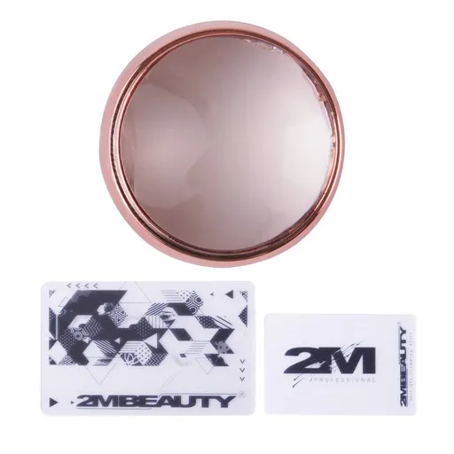 Stampila si raclete pentru unghii 2M Flat - Rose Gold