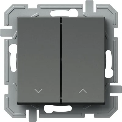 Logiq Intrerupator Storuri Dublu 1P 10A 250V Antracit, TEM Modul TEM-SQ52ATNT09XO-U