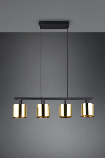 Lustra Jason, RL, 75x12x150 cm, 10W, 4x E14, metal, auriu