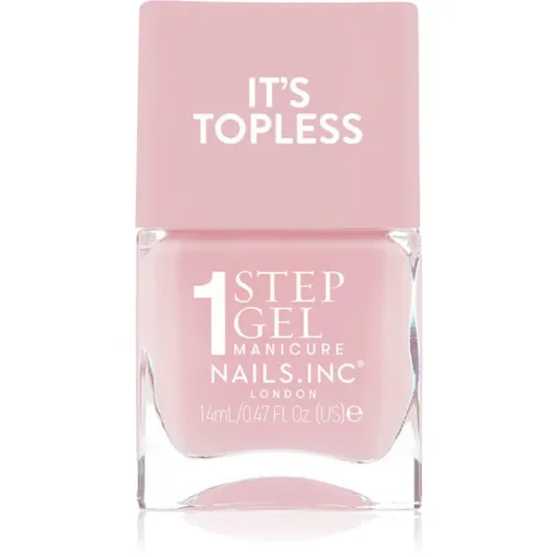 Nails Inc. It’s Topless lac de unghii sub forma de gel pentru un efect de lunga durata culoare Florence 14 ml