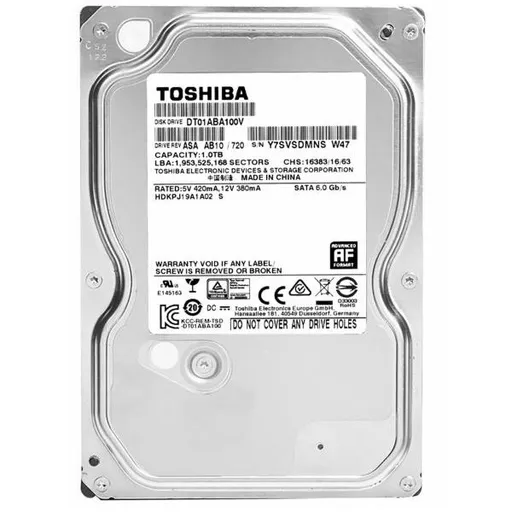 HDD 1TB TOSHIBA DT01ABA100V, Surveillance serie DT01-V