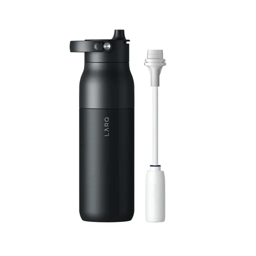 Swig Top Obsidian Black Sticlă cu filtru 1000ml - LARQ