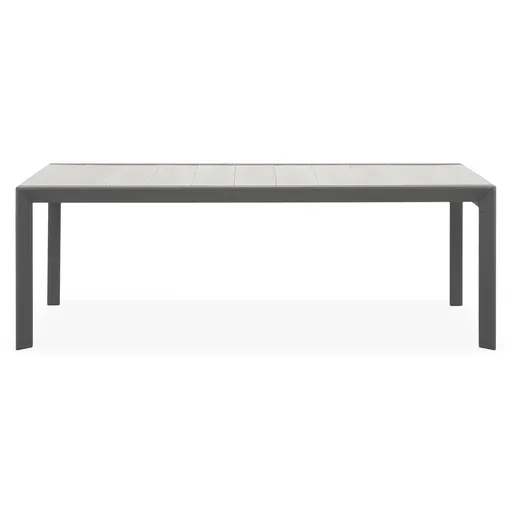 Masa extensibila pentru gradina/terasa Monarch, 220/340x116x75 cm, aluminiu/ceramica, antracit/gri