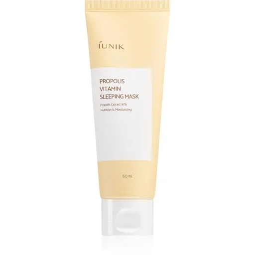 iUnik Propolis Vitamin mască de noapte pentru reînnoirea pielii cu complex de multivitamine 60 ml